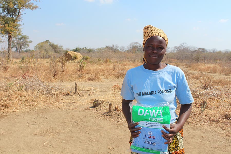 Malaria prevention with a mosquito net